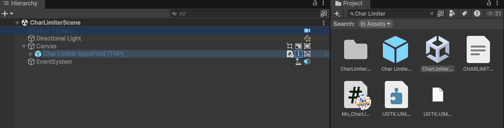 Add char limiter prefab