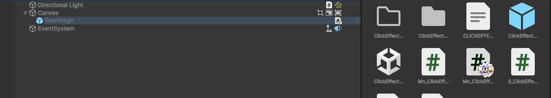 Add click effect button prefab