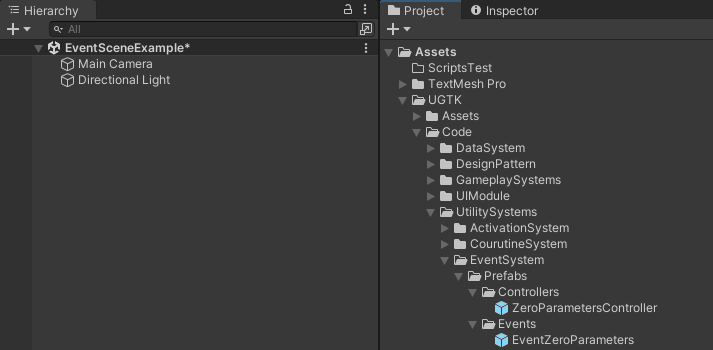Add event in scene