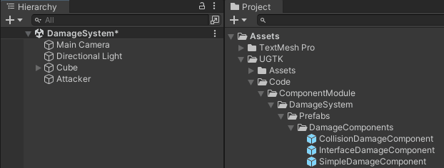 Add interface damage component