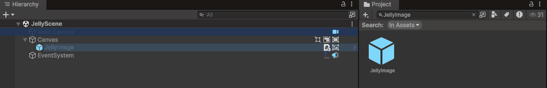 Add jelly image prefab
