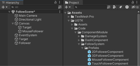 Add mouse follower component