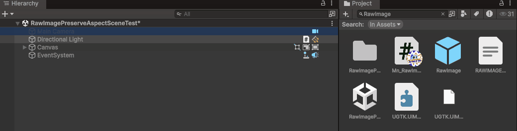 Add raw image prefab
