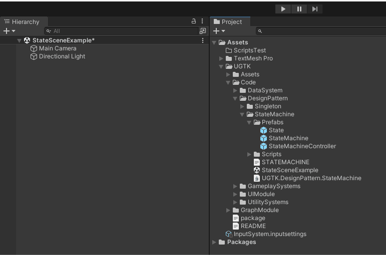 Add state machine controller to scene