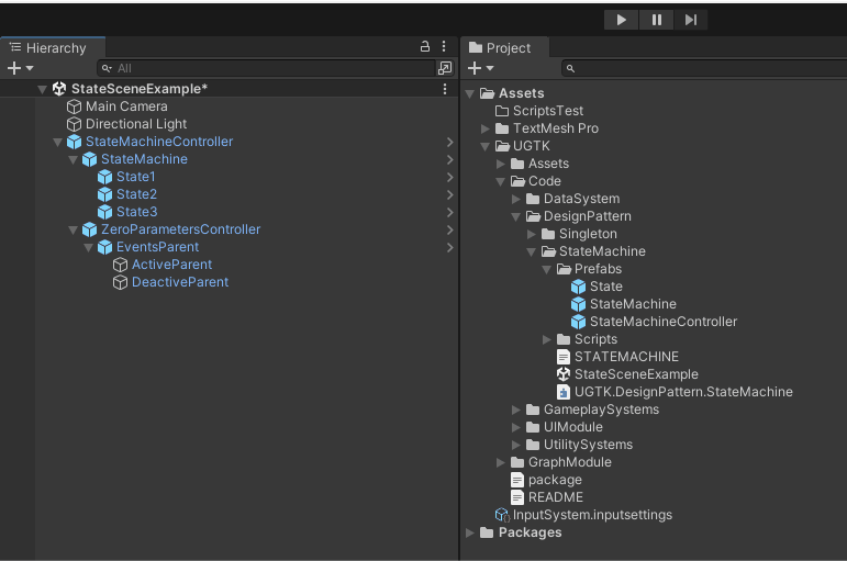 Add state prefab as child of state machine