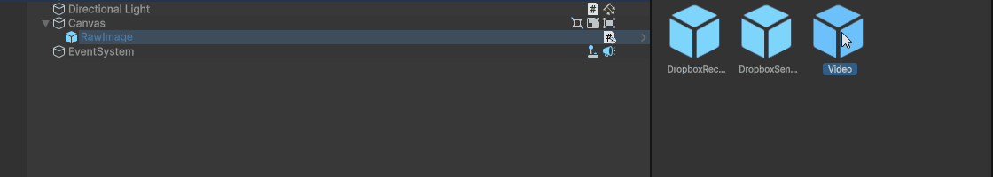 Add video prefab