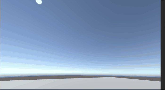 Looking around and walking forward in the demo scene