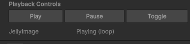 Jelly playback buttons
