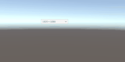 The dropdown listing the supported resolutions and switching to 1280 x 720