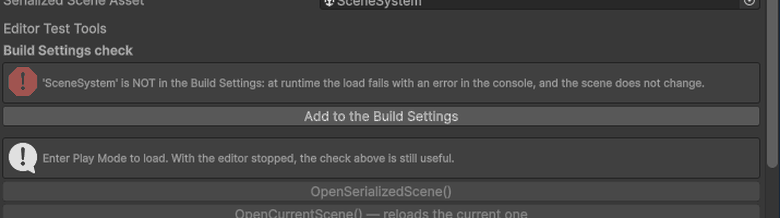 The build settings check going from red to green with one button