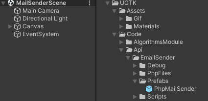Setup email sender