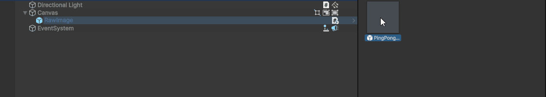 Setup ping pong movement component