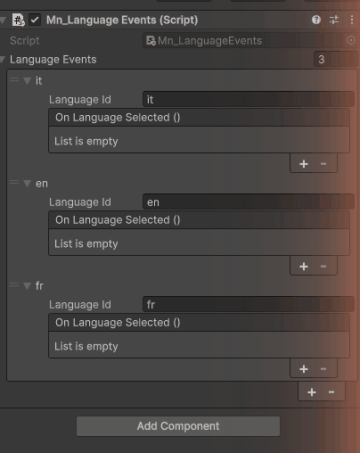 Wire language events